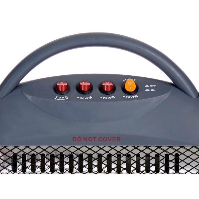 Estufa Halógena Argon ZYY-H18 Gris 1200 W 1 Estufa Halógena Argon ZYY-H18 Gris 1200 W 1