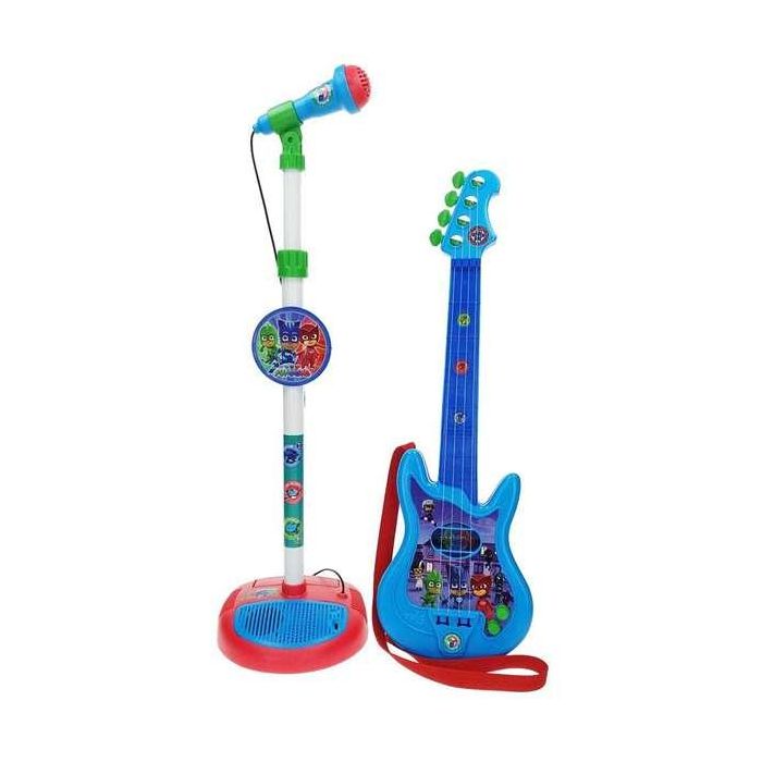 Reig Guitarra y Micrófono de Pie PJ Masks con Amplificador (Altura Regulable) 1