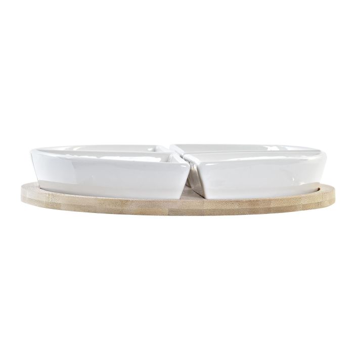 Aperitivo Mediterraneo DKD Home Decor Azul Natural 21.5 x 1 x 21.5 cm Set de 5 2