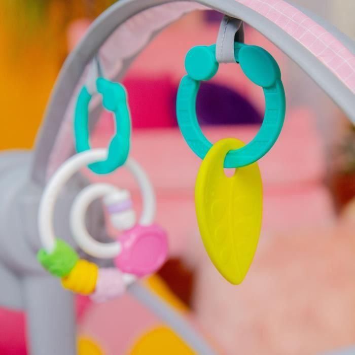 Columpio portátil y compacto - BRIGHT STARTS - Pink Paradise - Columpio automático con música - Unisex - Recién Nacidos+ 5 Columpio portátil y compacto - BRIGHT STARTS - Pink Paradise - Columpio automático con música - Unisex - Recién Nacidos+ 5