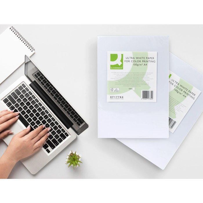 Q-connect Papel Fotocopiadora Ultra White Din A4 100 Gramos Paquete 500 Hojas 7