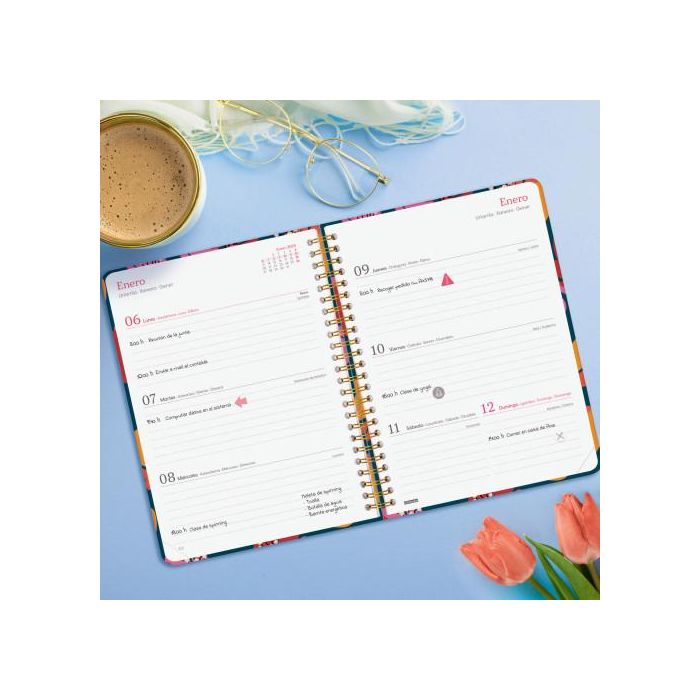 Finocam Agenda Anual You Espiral E10-155x212 mm Svh Tulip 2025 2