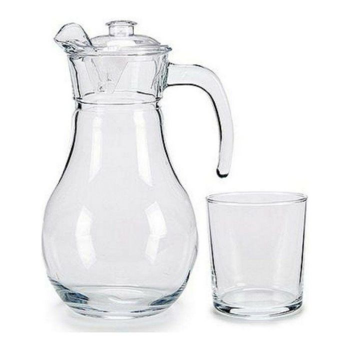 Jarra Cristal Vivalto 1,8 Lt + 4 Vasos 400 ml - 24x25x18 cm (6 Unidades) Jarra Cristal Vivalto 1,8 Lt + 4 Vasos 400 ml - 24x25x18 cm (6 Unidades)