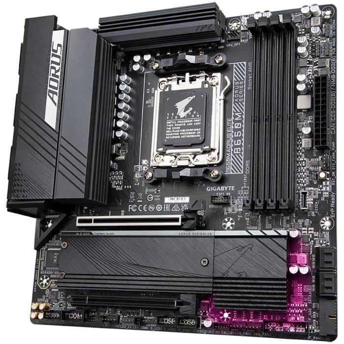 GIGABYTE GA-B650M-AORUS Elite Placa Base AMD Ryzen 7000/8000/9000 AM5 DDR5 8000MHz PCIe 5.0 M.2 4