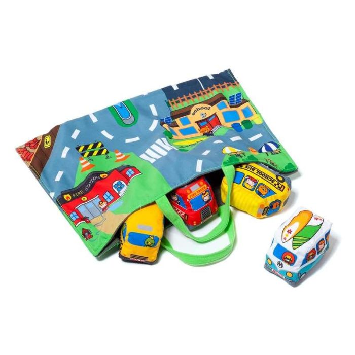 Tapiz blandito city and fun con 9 vehiculos de tela (se convierte en maleta) 7 Tapiz blandito city and fun con 9 vehiculos de tela (se convierte en maleta) 7