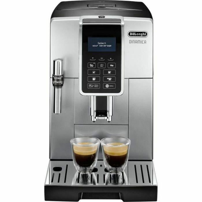 Delonghi ECAM 350.35.SB Cafetera Espresso Dinamica Pantalla Táctil 4 Recetas Plata