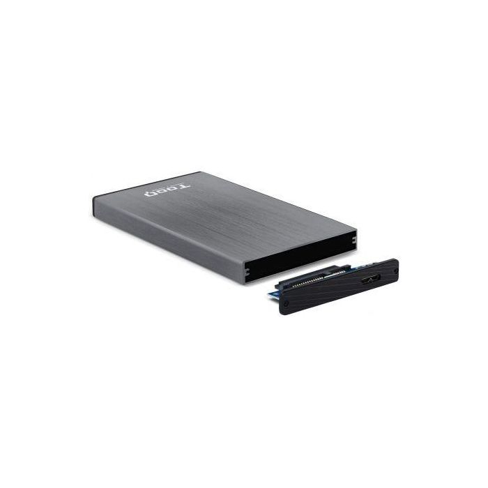 CAJA HDD TOOQ TQE-2527G 2.5'' SATA USB3.0/3.1 9,5MM GEN1 GRIS 1