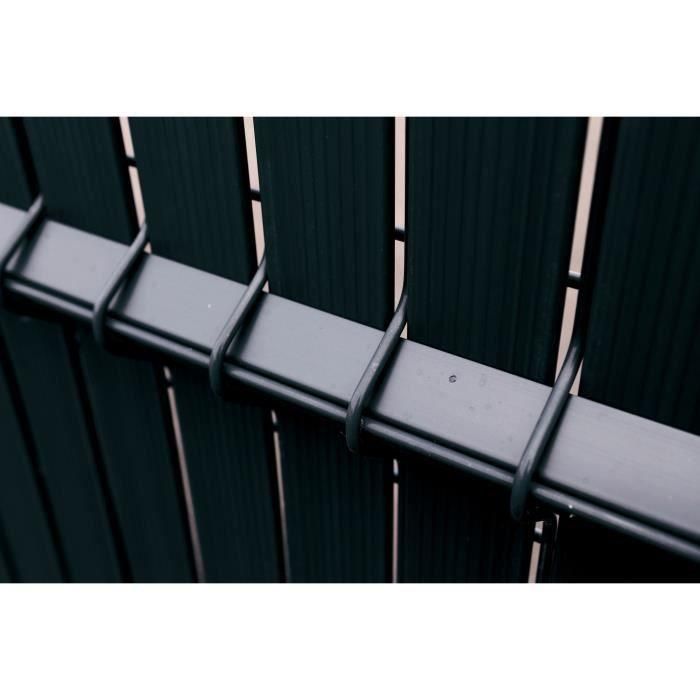 Nature NAT3306130684309 Kit de Lamas de Privacidad para Panel de Valla Rígida, Pantalla Opacidad 4/5, 1,025 x 2,50 m, Negro 2 Nature NAT3306130684309 Kit de Lamas de Privacidad para Panel de Valla Rígida, Pantalla Opacidad 4/5, 1,025 x 2,50 m, Negro 2