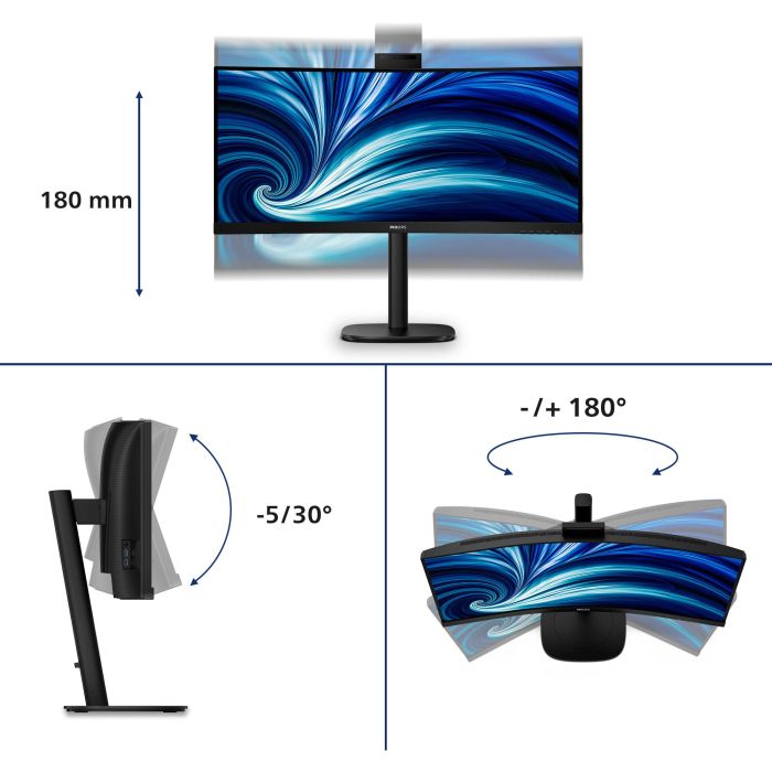 Philips 86,4cm (34,0") 34B2U3600CH 21:09 2xHDMI+DP+USB-C bl. 7 Philips 86,4cm (34,0") 34B2U3600CH 21:09 2xHDMI+DP+USB-C bl. 7