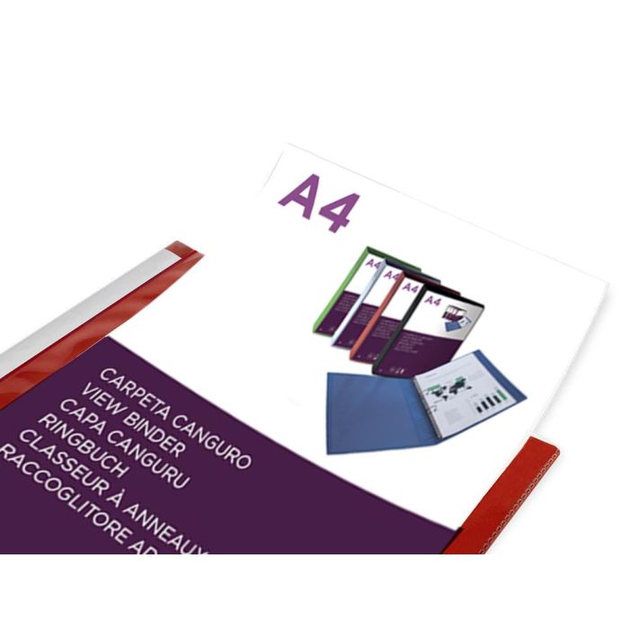 Carpeta Liderpapel Canguro 2 Anillas 25 mm Mixtas Polipropileno Din A4 Rojo Translucido 3 Carpeta Liderpapel Canguro 2 Anillas 25 mm Mixtas Polipropileno Din A4 Rojo Translucido 3