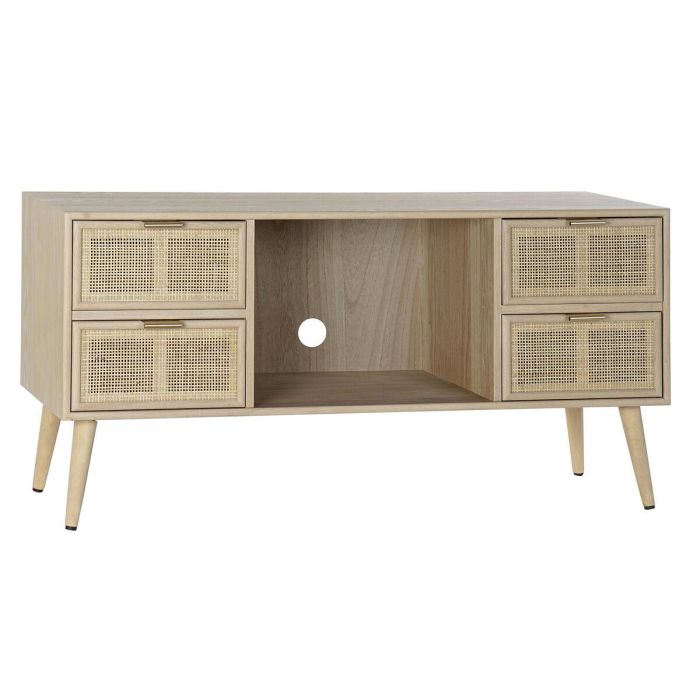 Mueble de TV DKD Home Decor Multicolor Natural Madera de Paulonia Madera MDF 120 x 42 x 60 cm