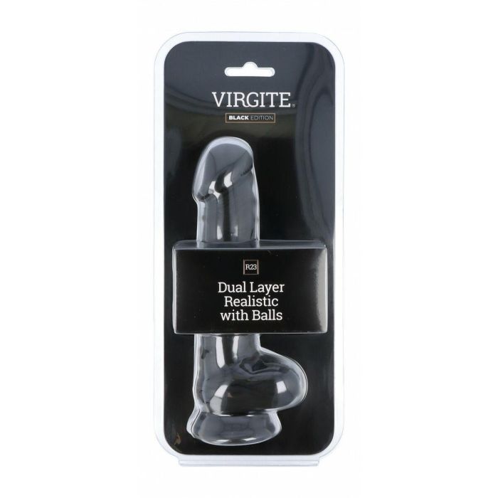 Consolador Realista Virgite R23 Negro 20 cm 4 Consolador Realista Virgite R23 Negro 20 cm 4