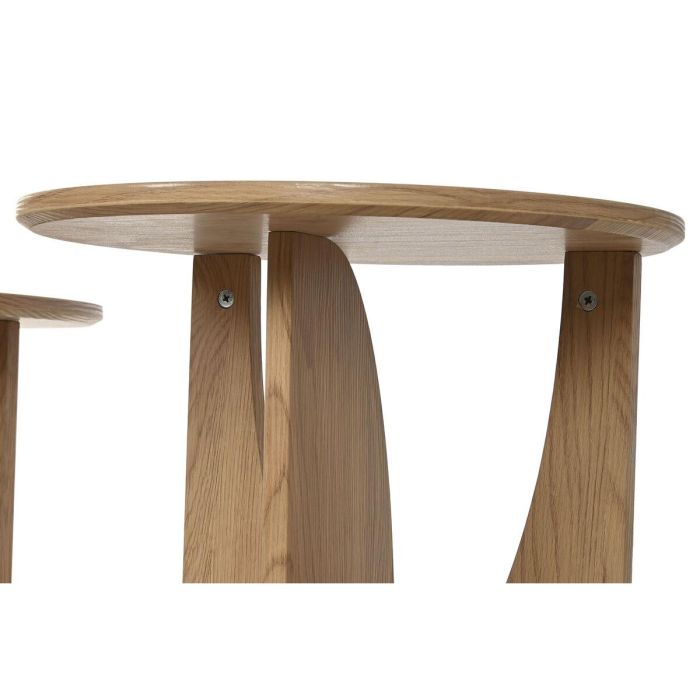 Mesa Centro Urban DKD Home Decor Natural 75 x 45 x 75 cm Set de 2 2 Mesa Centro Urban DKD Home Decor Natural 75 x 45 x 75 cm Set de 2 2