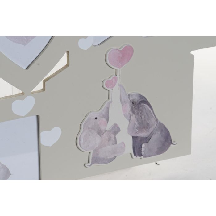 Marco Multifoto Baby DKD Home Decor Gris 1.5 x 37 x 45 cm (4 Unidades) 2 Marco Multifoto Baby DKD Home Decor Gris 1.5 x 37 x 45 cm (4 Unidades) 2