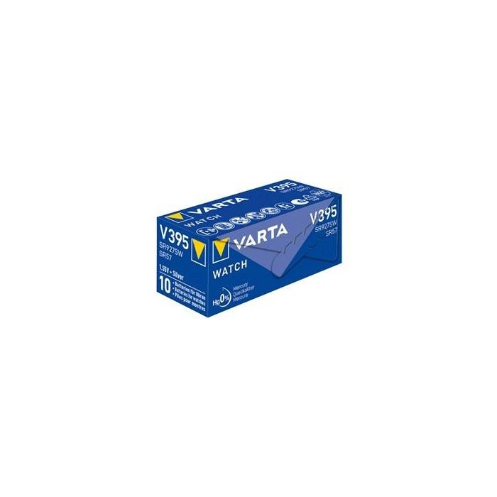 Varta Pila Botón Óxido de Plata 395101111 V395/SR57 38mAh 1Ud 3 Varta Pila Botón Óxido de Plata 395101111 V395/SR57 38mAh 1Ud 3
