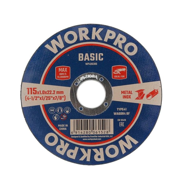 Disco corte metal/t41 ø 115 x 1 x 22,2 mm Disco corte metal/t41 ø 115 x 1 x 22,2 mm