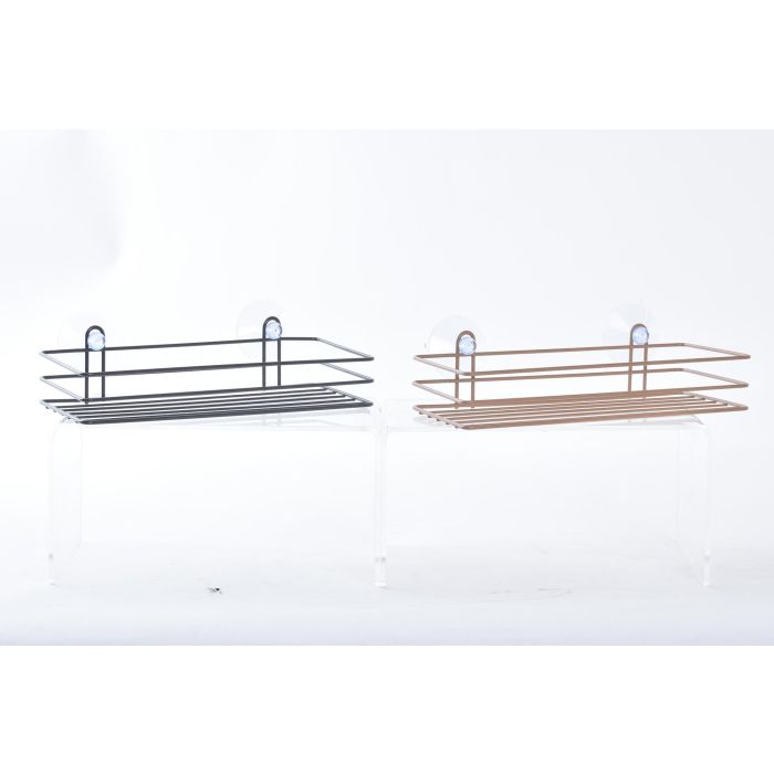 DKD Home Decor Estante de Ducha Moderno de Metal Naranja Gris para Baño, Organización y Almacenamiento, 24,5x11x8 cm (Pack 4 Unidades) 2 DKD Home Decor Estante de Ducha Moderno de Metal Naranja Gris para Baño, Organización y Almacenamiento, 24,5x11x8 cm (Pack 4 Unidades) 2
