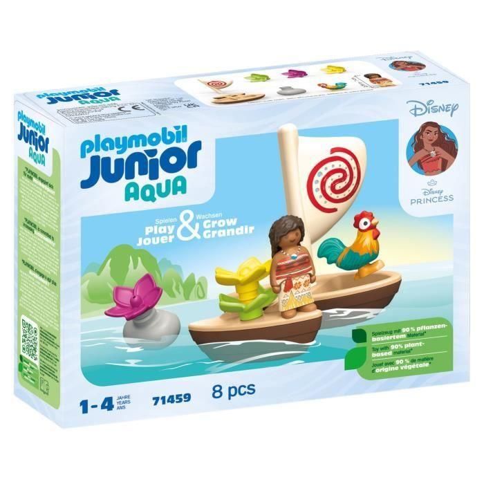 Playmobil Vaiana Junior & Disney Figuras con Barco y Accesorios