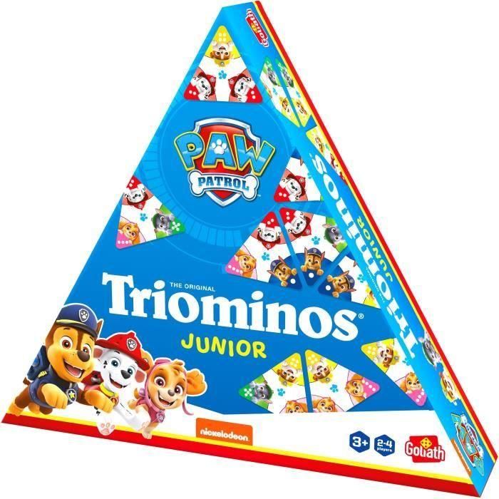 Juego de mesa - GOLIATH - Paw Patrol Junior Triominos - Dominó triangular para niños de 3 años 1