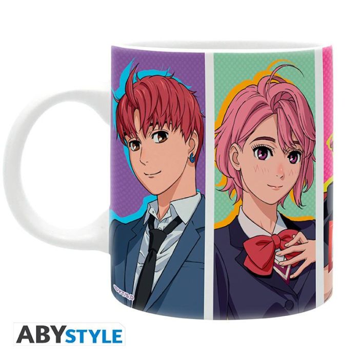 Abystyle Taza Dandadan Retratos Oficial de Momo y Okarun 320 ml Cerámica Apta Microondas y Lavavajillas Con Caja Regalo 1