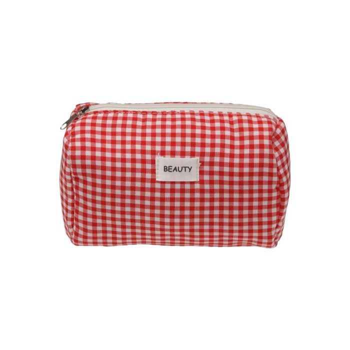 Neceser de Viaje Versa Vichy Rojo Poliéster 8 x 11 x 18 cm 1 Neceser de Viaje Versa Vichy Rojo Poliéster 8 x 11 x 18 cm 1