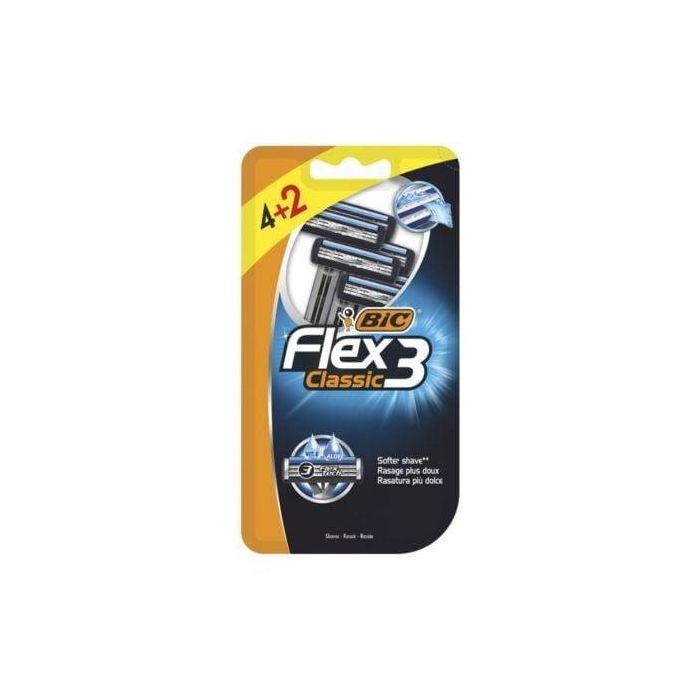 Cuchilla de Afeitar Bic Flex3 Classic/ 6 uds Cuchilla de Afeitar Bic Flex3 Classic/ 6 uds