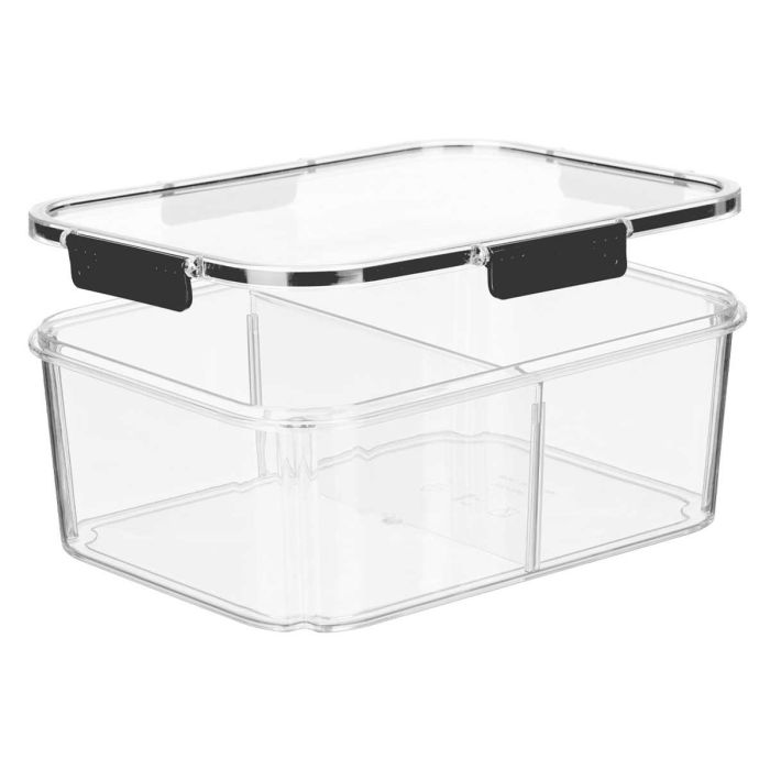 Fiambrera Divisorio Hermetica Negra 3,3L Leknes 27X10CM (12 Unidades) 1 Fiambrera Divisorio Hermetica Negra 3,3L Leknes 27X10CM (12 Unidades) 1
