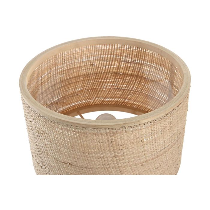 DKD Home Decor Lámpara de Sobremesa Urban, Marrón Bambú, Conexión E27, Potencia 50W, Voltaje 220V - 28cm Ancho x 38cm Alto x 28cm Largo 3