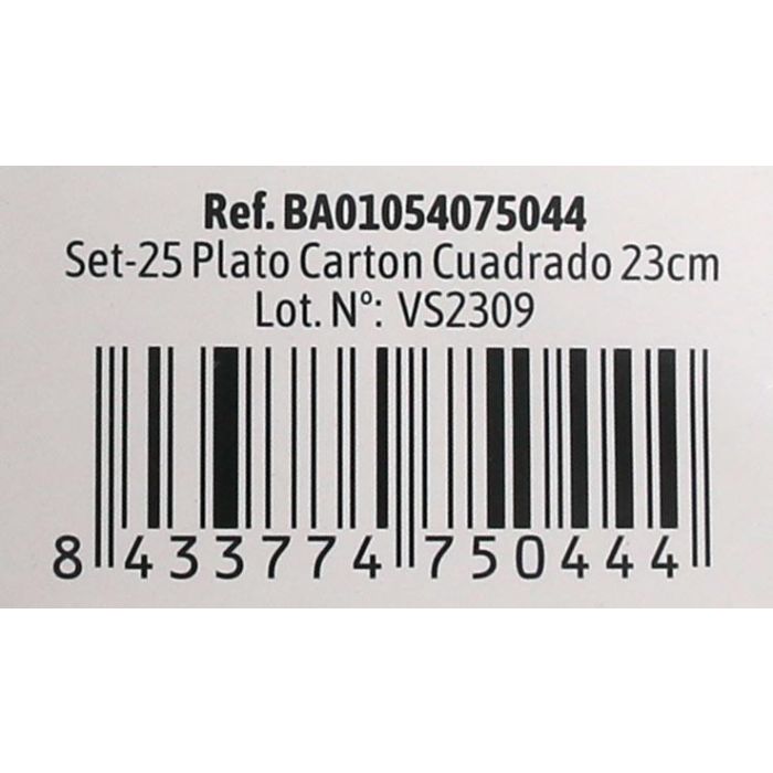 Set de 25 platos de cartón cuadrados Algon 23 cm (36 Cajas) 5 Set de 25 platos de cartón cuadrados Algon 23 cm (36 Cajas) 5