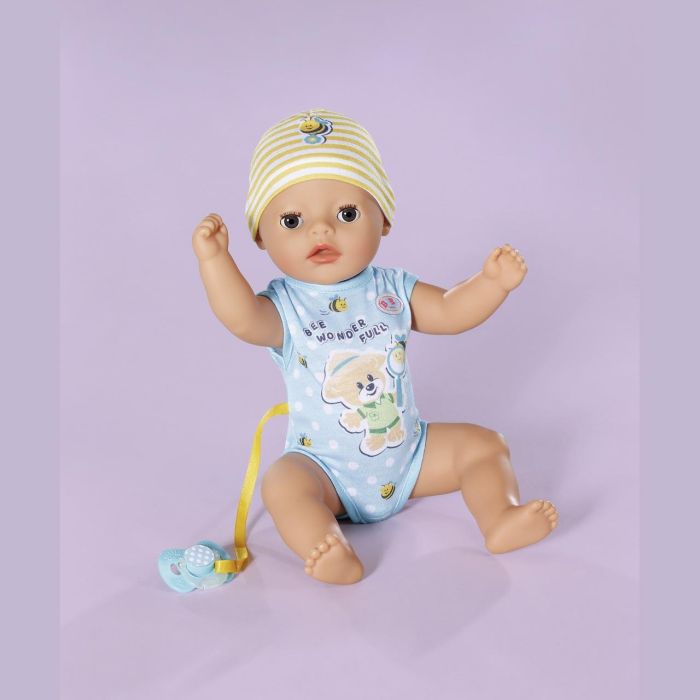 Baby Born Muñeco Niño con 7 Funciones: Bebe Agua, Come, Moja el Pañal con Pipi, Abre y Cierra Ojos, 36 cm 1