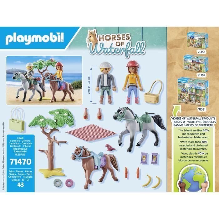 PLAYMOBIL 71470 Amélia y Ben con caballos 4