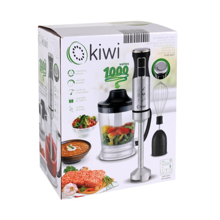 Kiwi Set Batidora-Picadora 1000W 1L, 22x27x14 cm 8
