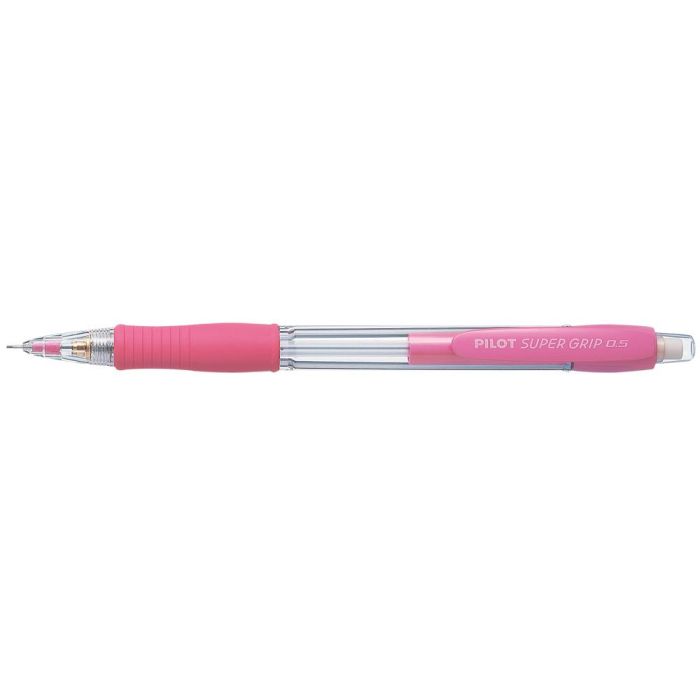 Portaminas Pilot Super Grip Rosa 0,5 mm Sujecion De Caucho 12 unidades 1