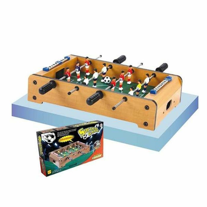Ociotrends Futbolín de Sobremesa 51x31x10,5 cm de MDF para 2 Jugadores, Edad +8 años