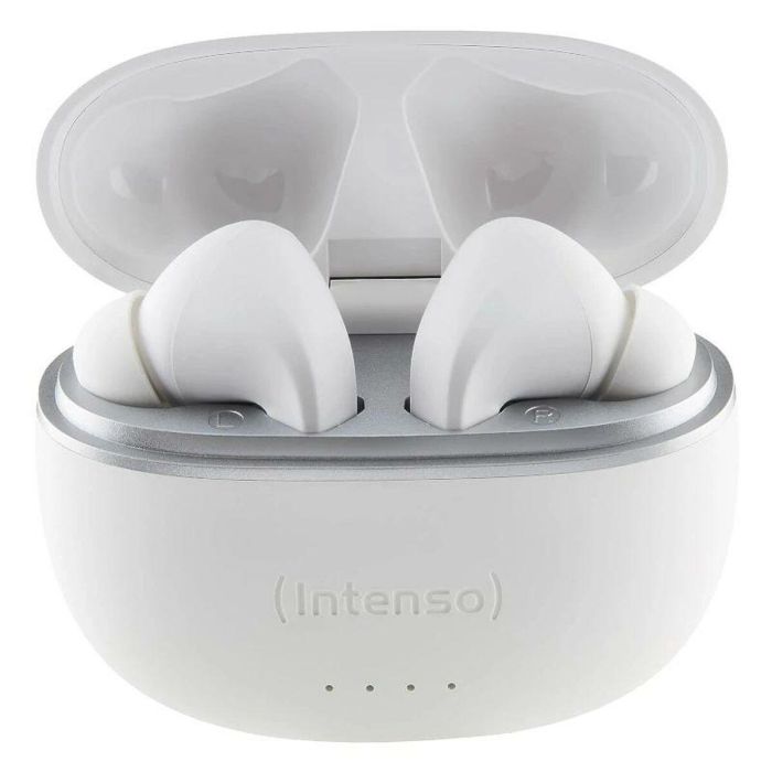 Intenso Auriculares Bluetooth Buds T300A TWS con ANC Blanco, Conexión Inalámbrica V5.3 y 35 Horas de Batería 3