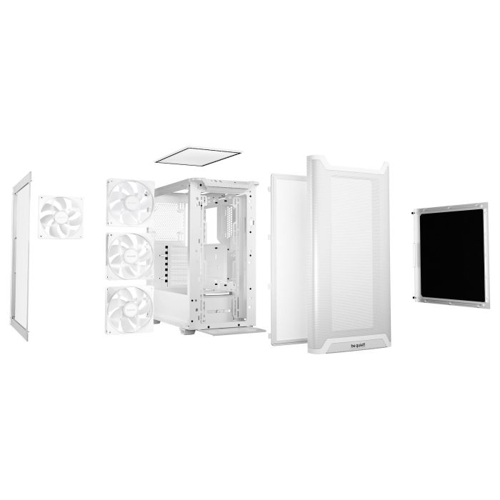 Be Quiet! Pure Base 501 LX White Midi Tower con Ventana y RGB, Carcasa PC ATX, Micro ATX, Mini-ATX Blanca 5 Be Quiet! Pure Base 501 LX White Midi Tower con Ventana y RGB, Carcasa PC ATX, Micro ATX, Mini-ATX Blanca 5