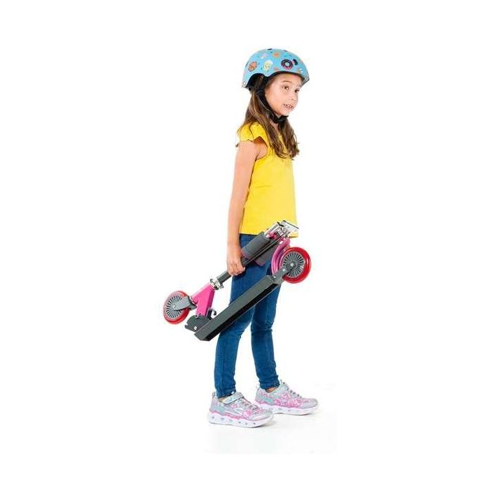 Molto Patinete 2 Ruedas Plegable Rosa 72-77cm Altura Soporta 50kg 4