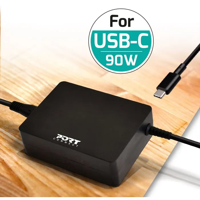 Port Designs Fuente de Alimentación para PC 90 W USB-C - POR3567049000981