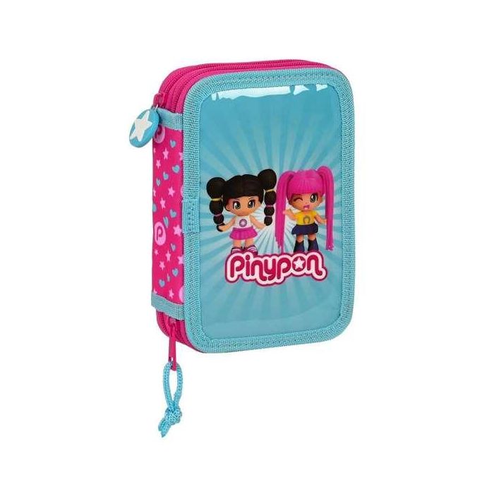 Plumier Doble Pinypon Azul Rosa 12.5 x 19.5 x 4 cm (28 piezas) Plumier Doble Pinypon Azul Rosa 12.5 x 19.5 x 4 cm (28 piezas)