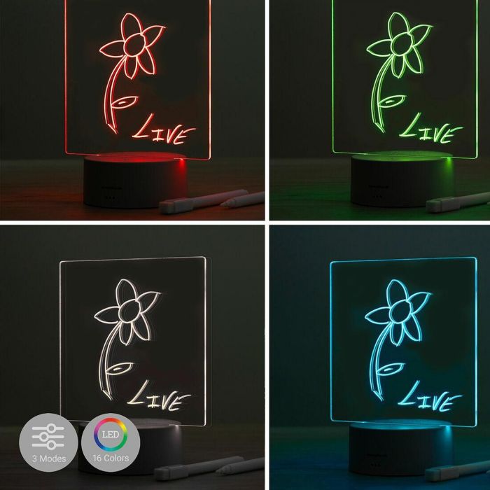 Tablero de Notas y Mensajes LED Lemo InnovaGoods 7 Tablero de Notas y Mensajes LED Lemo InnovaGoods 7