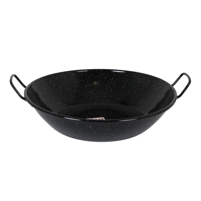 La Estrella Paellera Honda Bordonada 45 cm con acabado jaspeado 12.2L (6 Unidades)