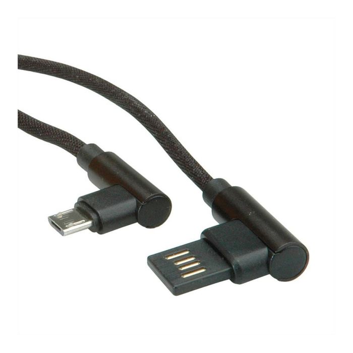ROLINE 11.02.8720 Cable USB 2.0, Tipo A a Micro USB B, Recto/Recto, Negro, 0.8 m 1 ROLINE 11.02.8720 Cable USB 2.0, Tipo A a Micro USB B, Recto/Recto, Negro, 0.8 m 1