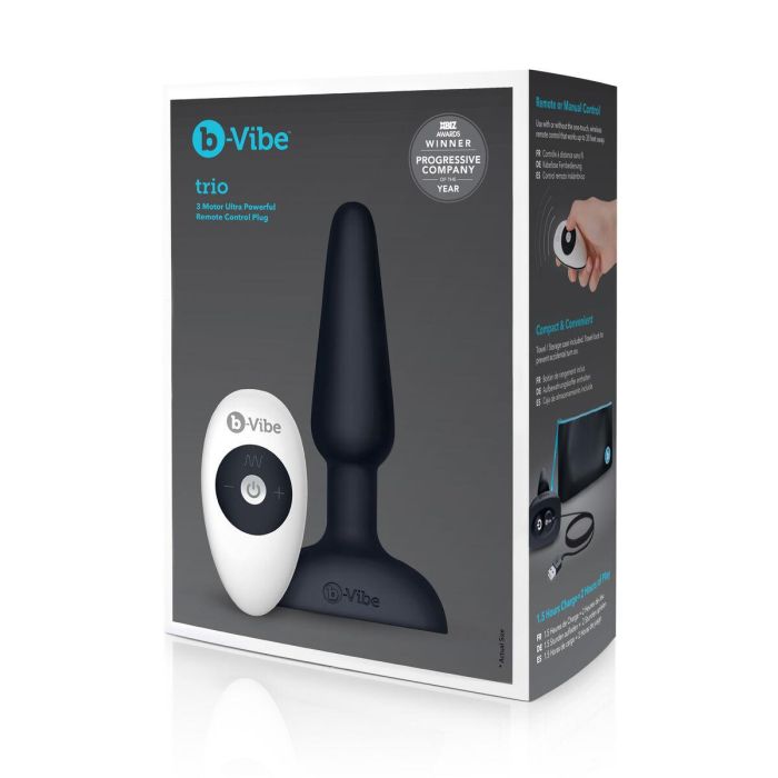 Plug anal con control remoto B-Vibe 05882610000 Negro