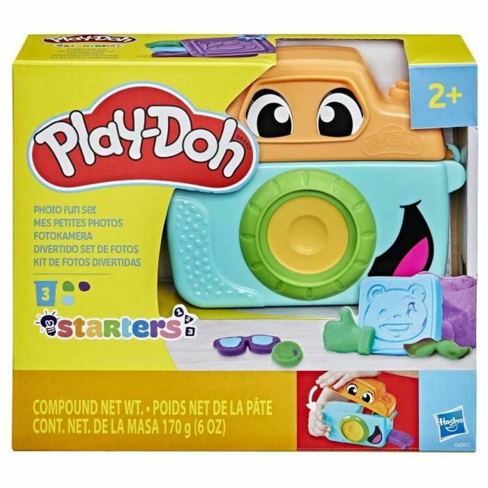 Set de fotos divertido play doh con 3 botes de plastilina y accesorios. 1 Set de fotos divertido play doh con 3 botes de plastilina y accesorios. 1