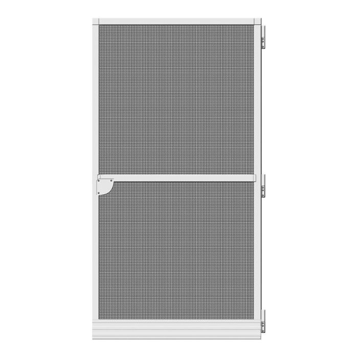 Schellenberg Puerta mosquitera abatible Basic blanco 100x210cm, fibra de vidrio