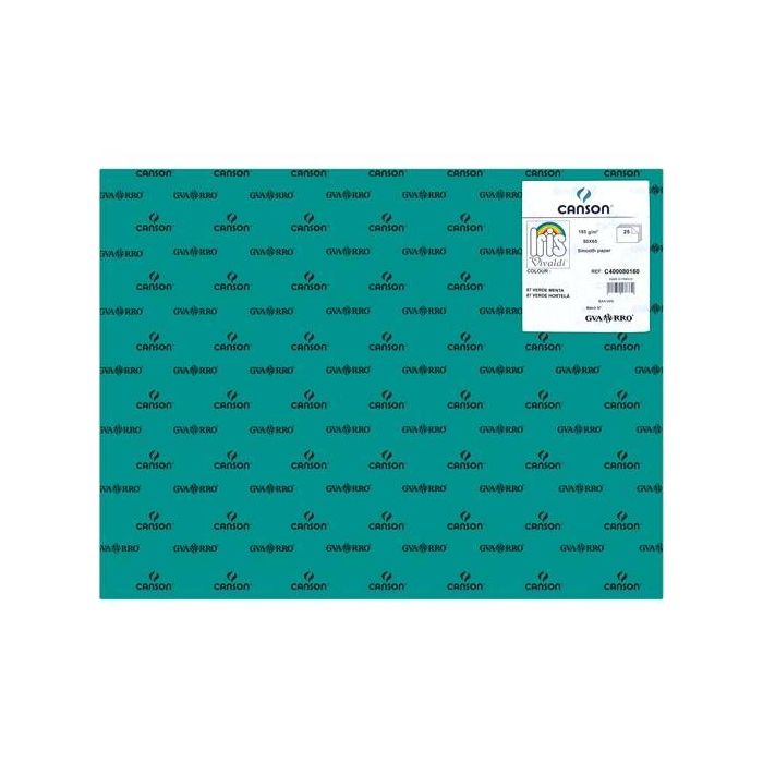Iris Cartulina 50x65 cm 185 gr Verde Menta -25U- Iris Cartulina 50x65 cm 185 gr Verde Menta -25U-