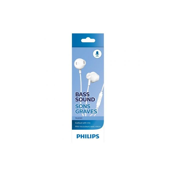 Auriculares Intrauditivos Philips TAUE101/ con Micrófono/ Jack 3.5/ Blancos 2 Auriculares Intrauditivos Philips TAUE101/ con Micrófono/ Jack 3.5/ Blancos 2