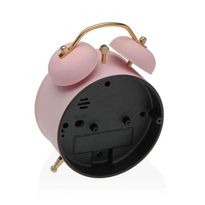 Reloj Despertador Rosa Versa 9,7 cm - Minimal, Metal (2 Unidades) 1 Reloj Despertador Rosa Versa 9,7 cm - Minimal, Metal (2 Unidades) 1