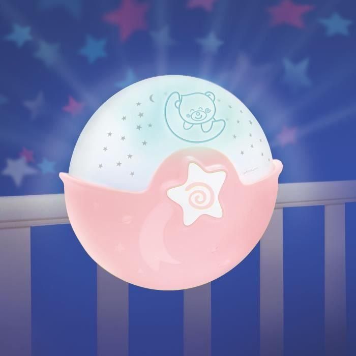 Infantino AAAET49722 Lámpara Proyector con Luz Relajante Rosa 1 Infantino AAAET49722 Lámpara Proyector con Luz Relajante Rosa 1