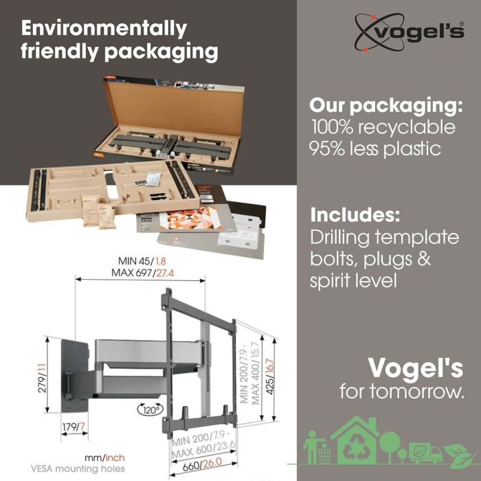 Soporte TV Vogel's TVM5855 NEGRO 55" 100" 5